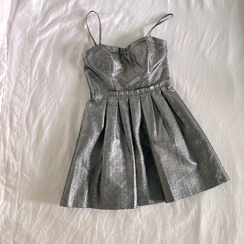 Silver Mini Dress